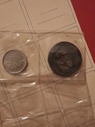 Lotto monete in album