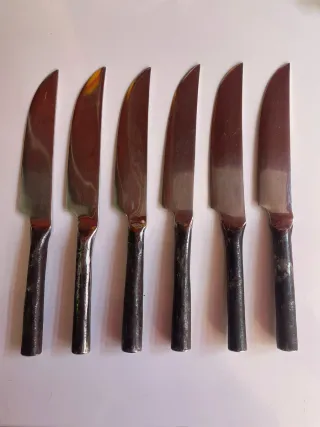 Set di posate rustico 6 pezzi, solo 3 forchette.