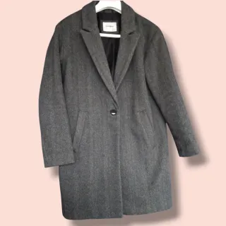 Abrigo lana S gris NUEVO