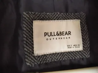 Abrigo lana S gris NUEVO