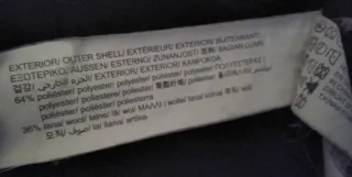 Abrigo lana S gris NUEVO