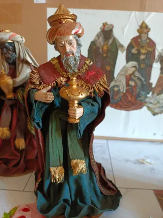 6 Figuras Belén Reyes Magos Pesebre