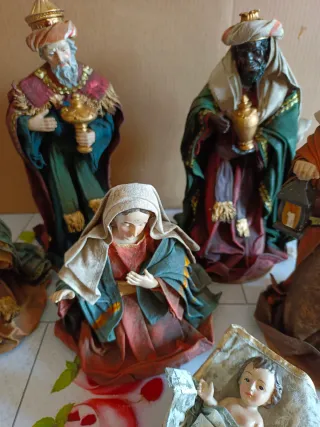 6 Figuras Belén Reyes Magos Pesebre