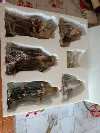 6 Figuras Belén Reyes Magos Pesebre