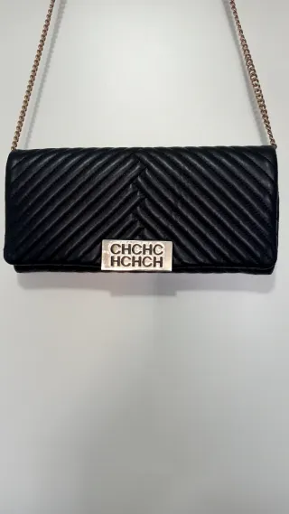 Bolso Carolina Herrera Negro Piel