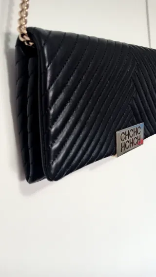 Bolso Carolina Herrera Negro Piel