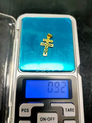 Colgante Cruz Caravaca Oro 18k