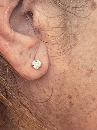 Pendientes Oro 18k Diamantes 1.04 Ct SI1/D