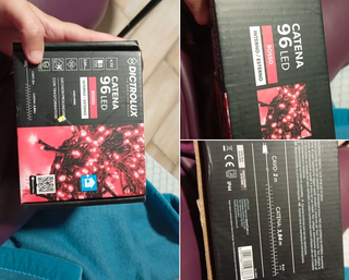 Catena 96 LED Rosso Interno/Esterno