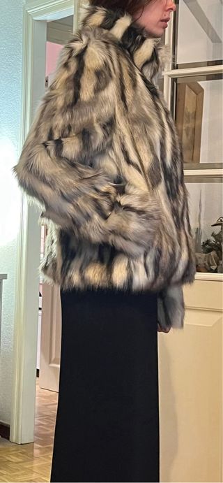 Abrigo pelo sintético Zara Talla S