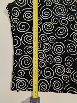 Top Fiesta Negro Plateado Purpurina