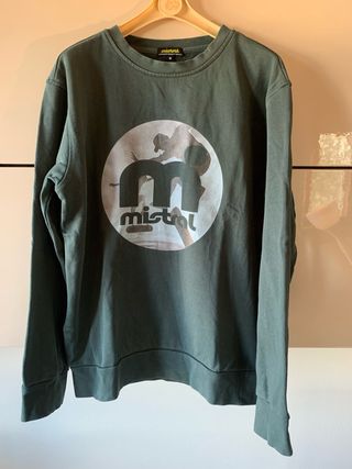 Felpa Mistral cotone verde oliva tg M