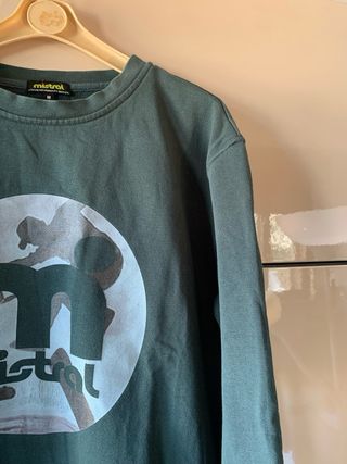 Felpa Mistral cotone verde oliva tg M