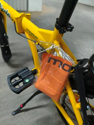 Bicicleta Moma Ricola Amarilla Plegable a estrenar