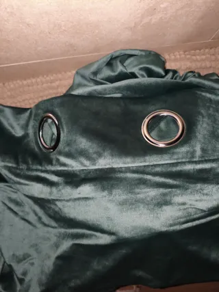 Tende di velluto verdi per Natale