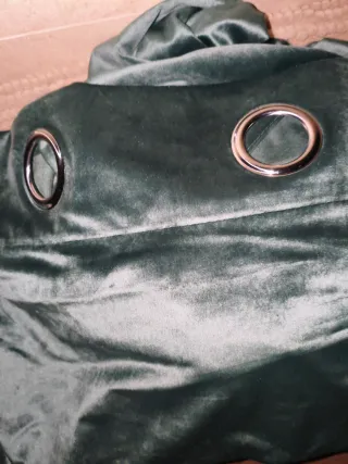 Tende di velluto verdi per Natale