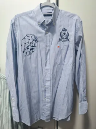 Camisa Francisco Pavón Rayas Azul