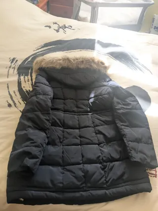 Cappotto premaman nero con cappuccio