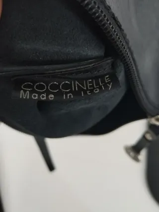 Pochette Coccinelle vera pelle nera