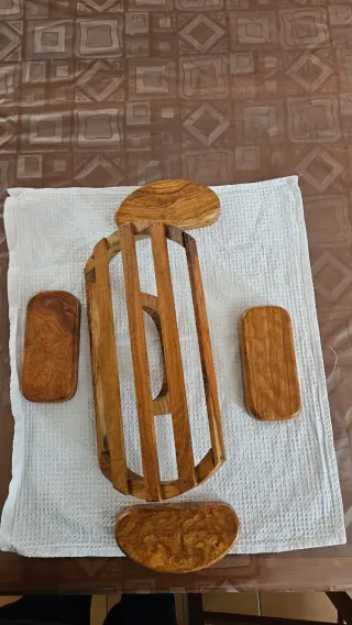 Antipastiera in radica di noce