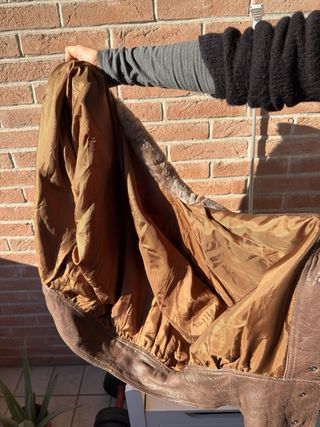 Bomber Giubbotto Pelle Donna Marrone