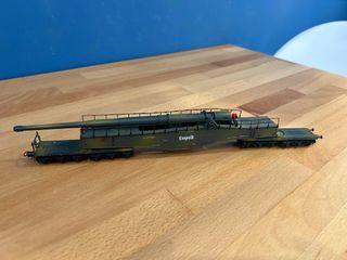 Rivarossi H0 Vagón Cañón Militar K5 Leopold