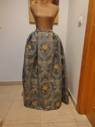 Falda Alicantina azul y blanco