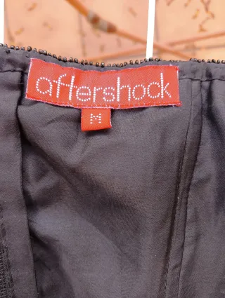 Top vintage Seda con paillettes multicolor taglia unica