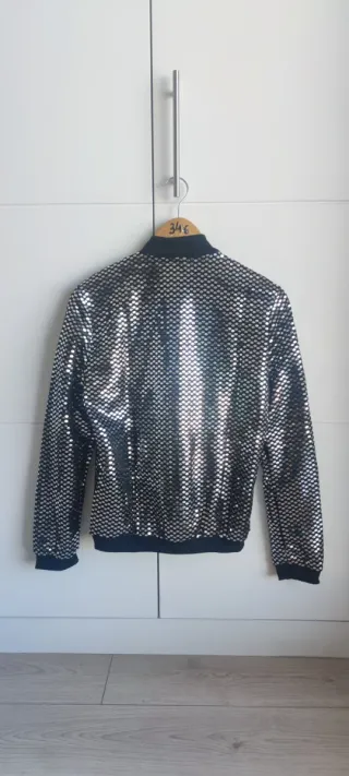 Chaqueta Bomber Lentejuelas Talla S