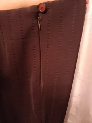 Pantaloni marrone a righe Taglia 58