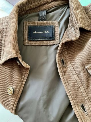 Chaqueta pana marrón hombre