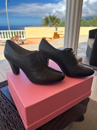 Zapatos Geox Tacón Negro