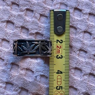 Anillo plata 925 hombre marihuana