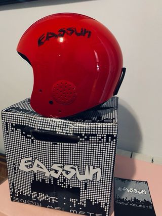 Casco de nieve infantil rojo , homologado C€