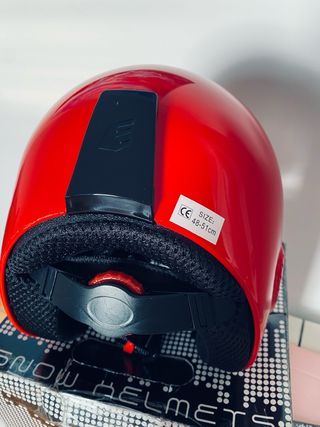 Casco de nieve infantil rojo , homologado C€