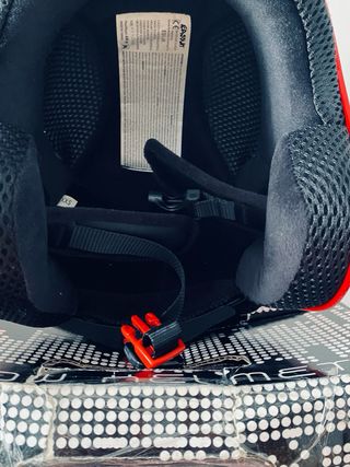 Casco de nieve infantil rojo , homologado C€