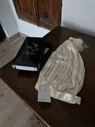 Cofia Fallera Elvira Bella Talla M color crema