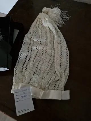 Cofia Fallera Elvira Bella Talla M color crema