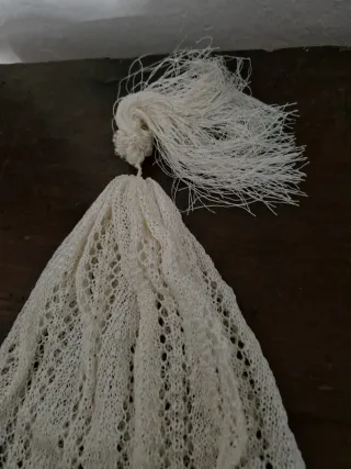 Cofia Fallera Elvira Bella Talla M color crema