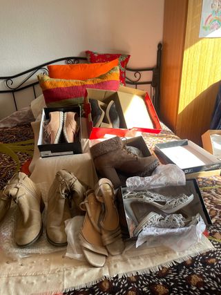 Botines y Zapatos Beige/Marrón