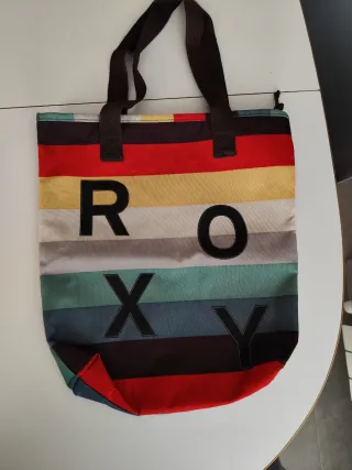 Bolso Tote Roxy Multicolor Rayas