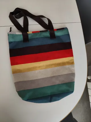 Bolso Tote Roxy Multicolor Rayas