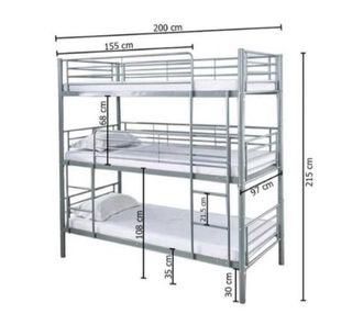 Literas triples de Metal. Estables y Seguras