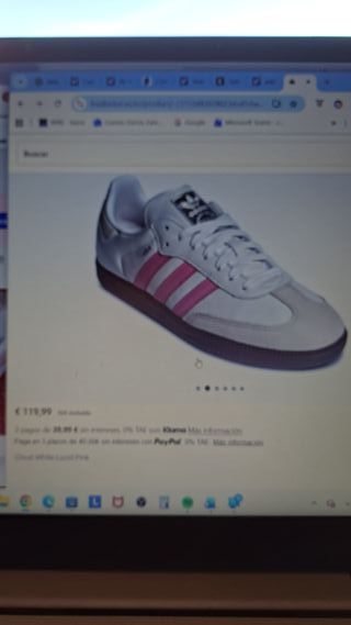 Adidas Samba Blancas y Rosas Nuevas