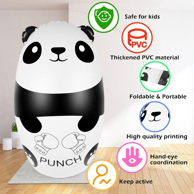 Saco de Boxeo Niños con Guantes de Boxeo 120cm