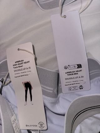 Conjunto Alo Top y Shorts Blanco