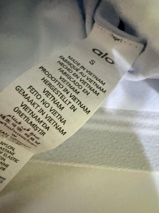 Conjunto Alo Top y Shorts Blanco