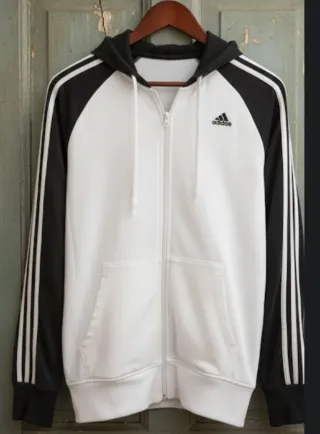 Chaqueta Adidas 36 Blanca y Negra