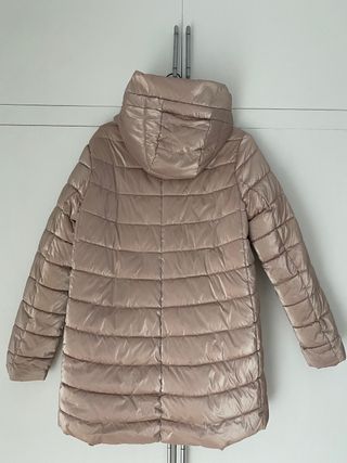 Abrigo acolchado beige