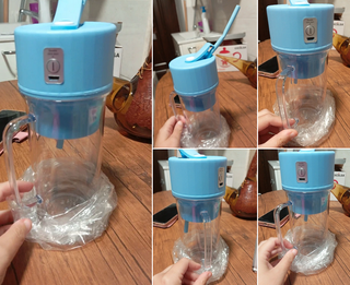 Frullatore elettrico blu